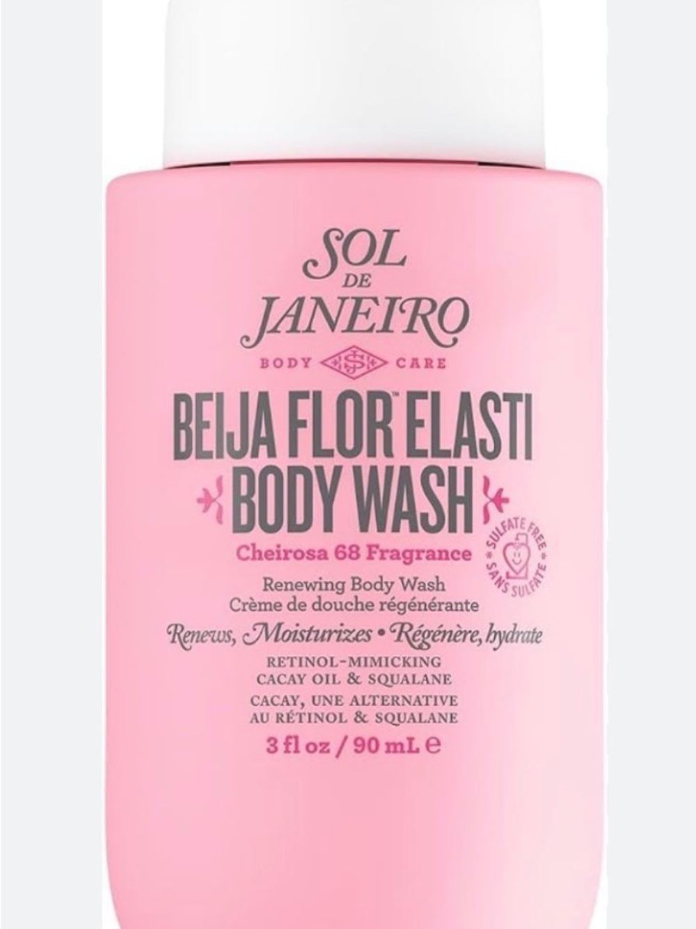 Sol de Janeiro Beija Flor Elasti Pink Body Wash Bottle